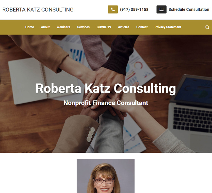 Roberta Katz Consulting website design service