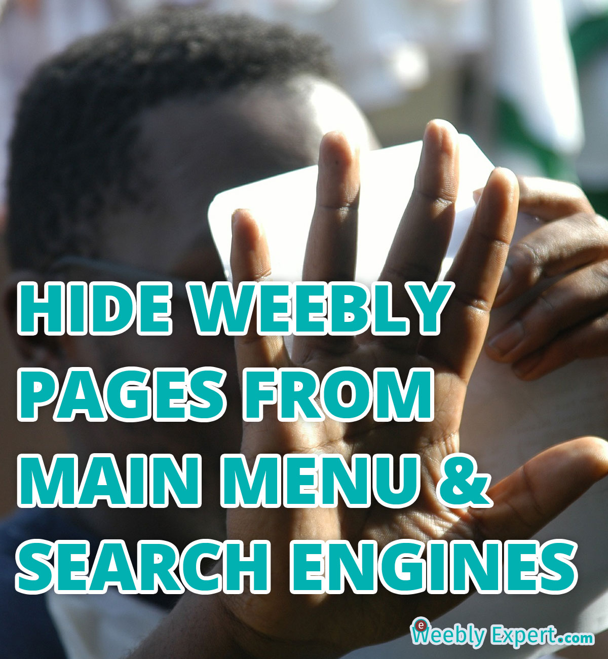 hide weebly pages from navigation menu and search engines