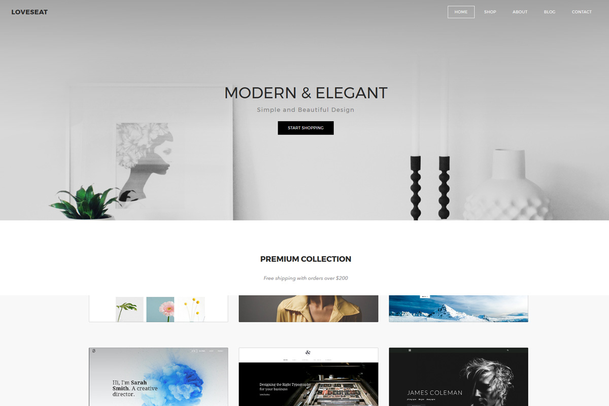 Loveseat template - 10 beautiful weebly themes