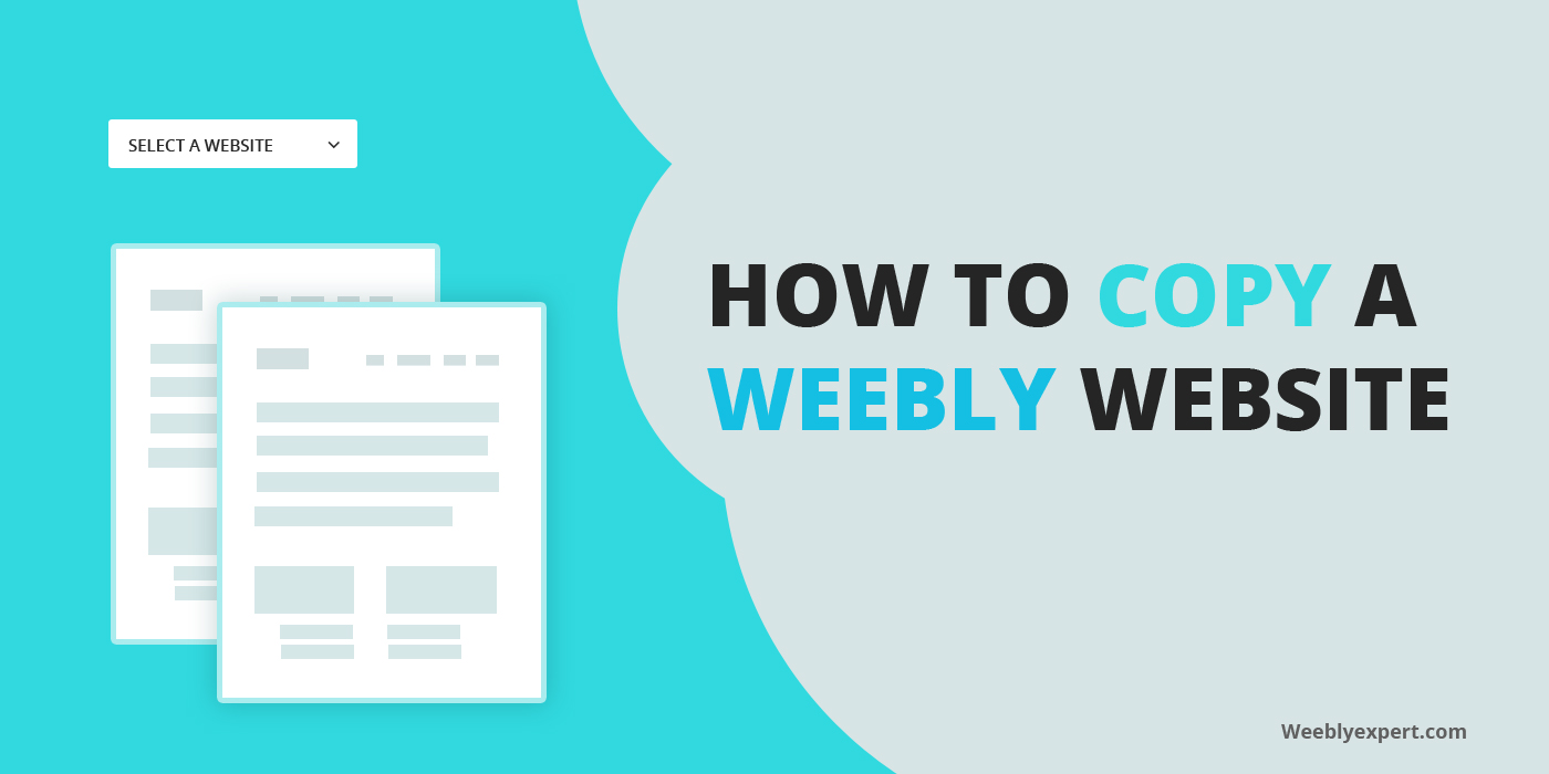 How to copy (duplicate) weebly website
