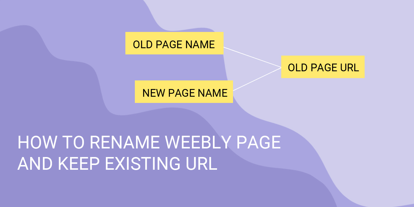 How to rename Weebly page name without changing URL slug or link. How to redirect weebly 404 page