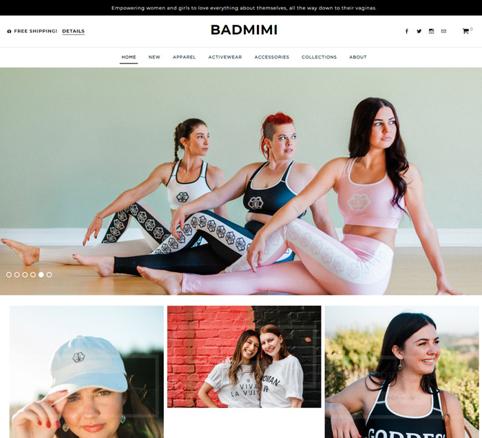 Badmimi online store website