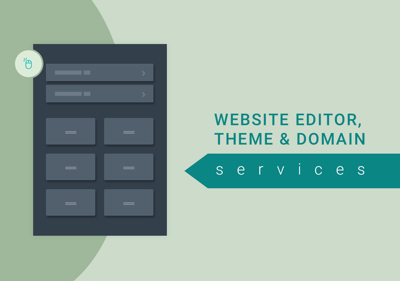 Install a custom theme, setup domain and resolve issues with website editor