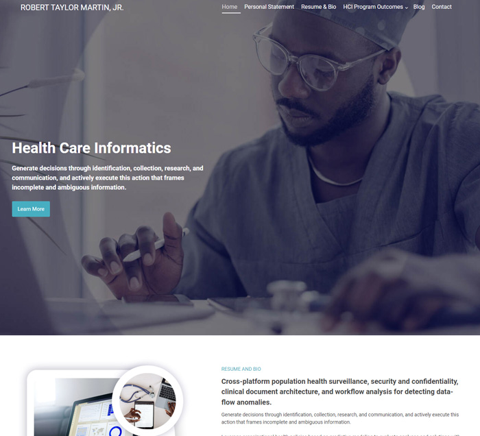 Robert Taylor Martin, Jr - Health Care Informatics website