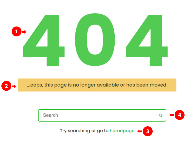 404 best practices. Types of contents and information to have on a 404 page