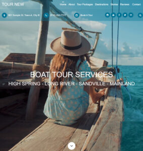 Premium Weebly website template for tourism business