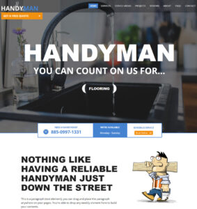 Handyman website template