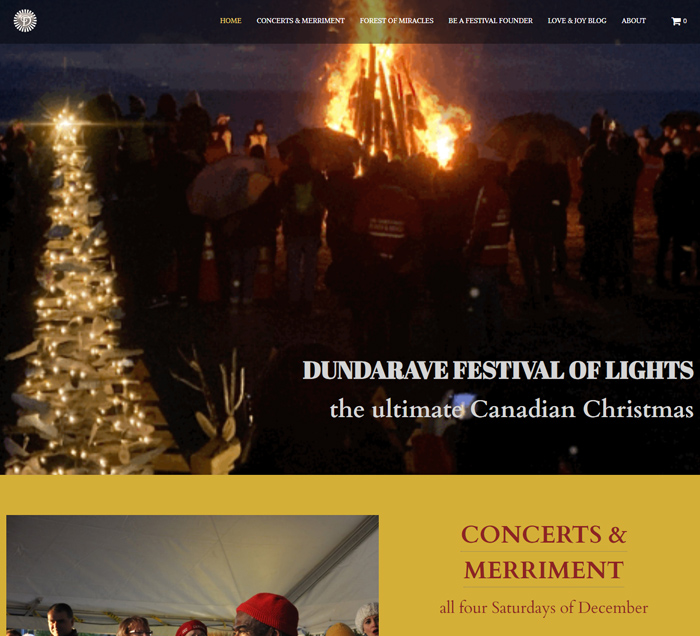 The Dundarave Festival website
