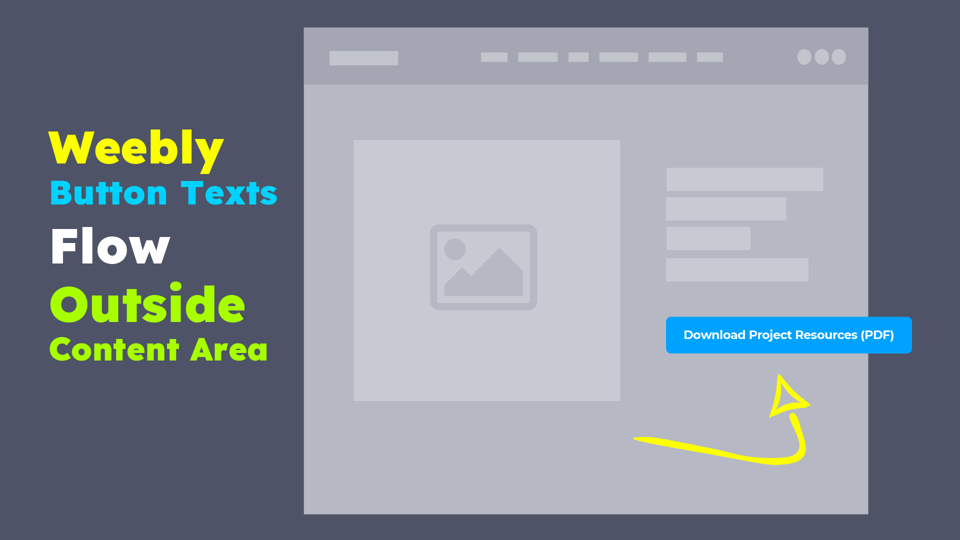 Weebly Button Texts Flow Beyond Page Content Area