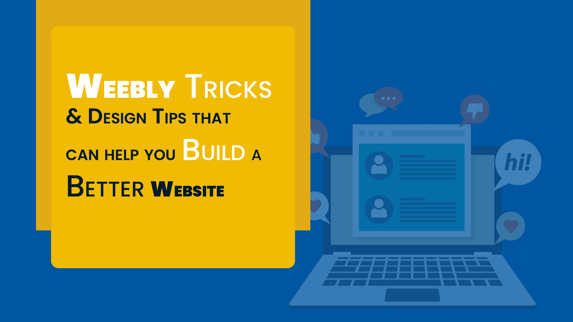Weebly website tricks, tips, workarounds and design options