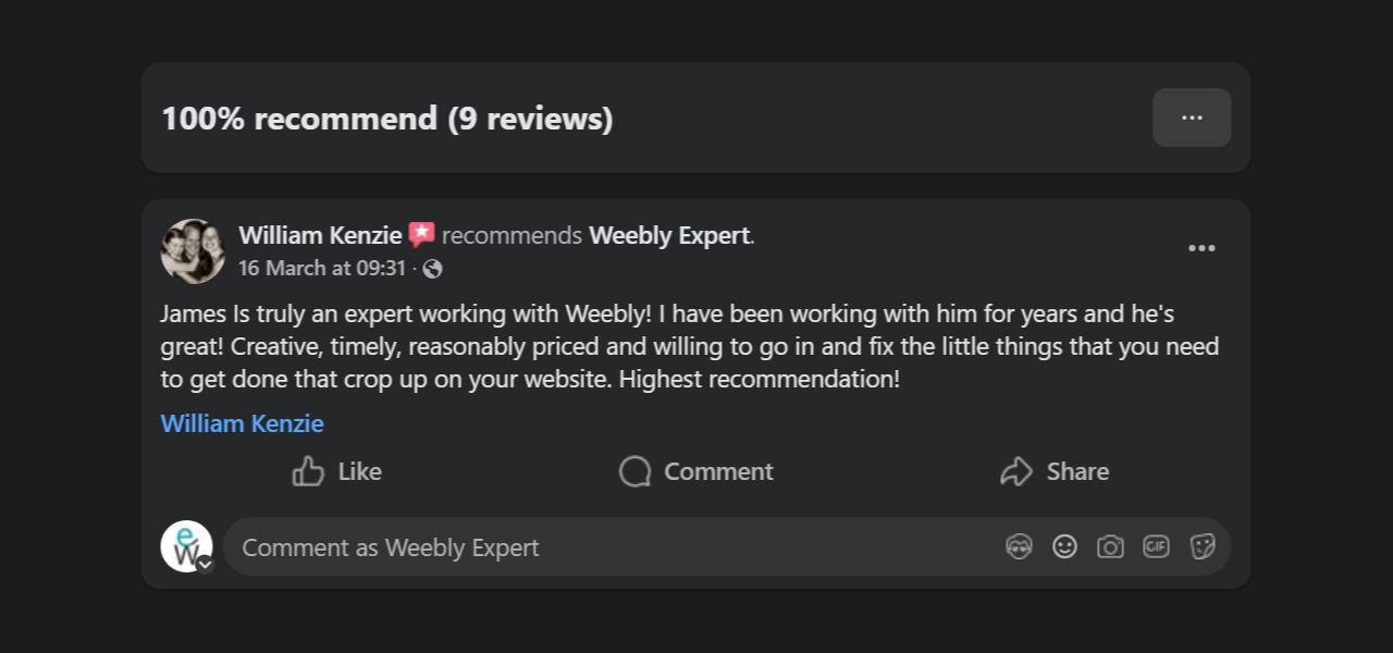 Weerbly Expert Facebook review by WKZ