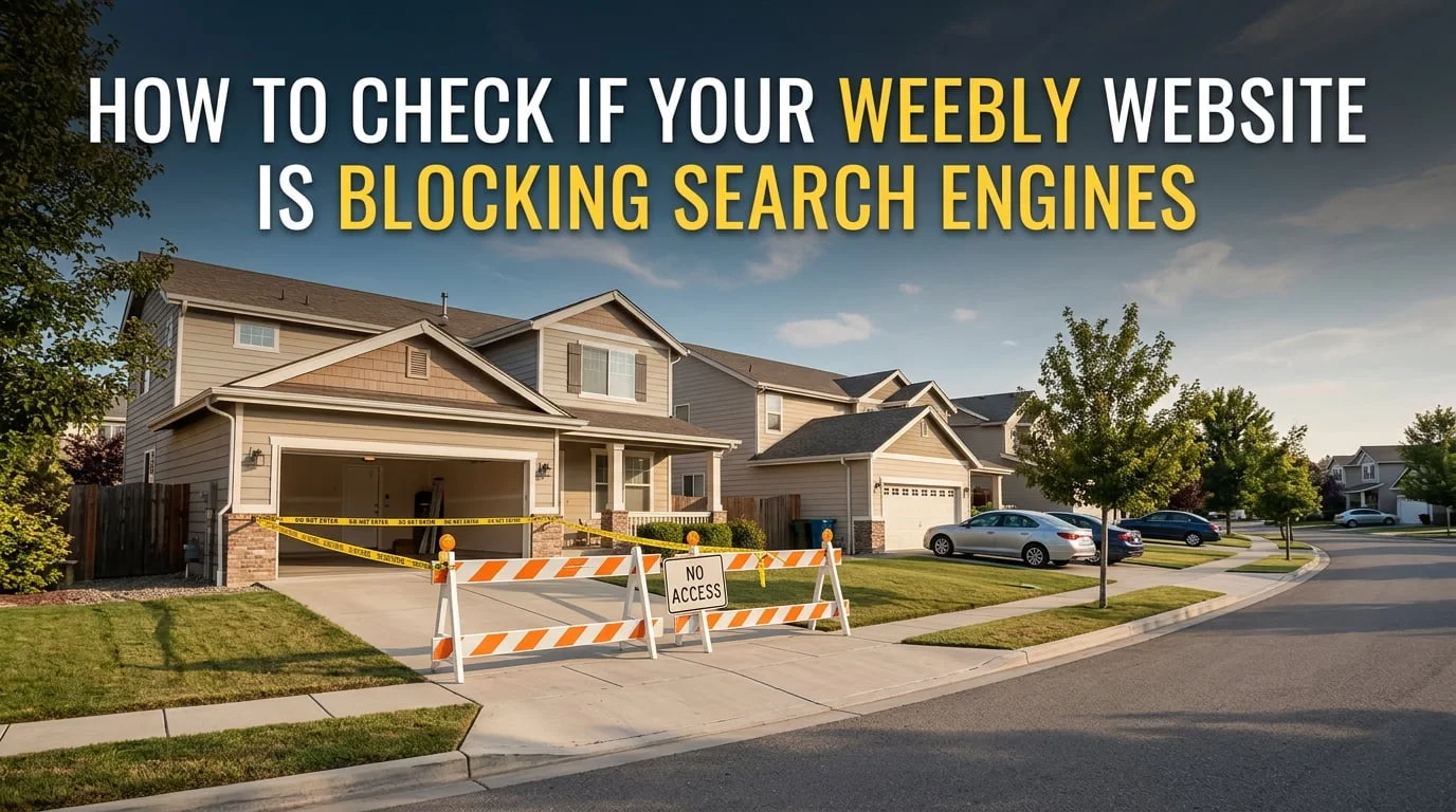 How to Check if Your Weebly Website Is Blocking Search Engines